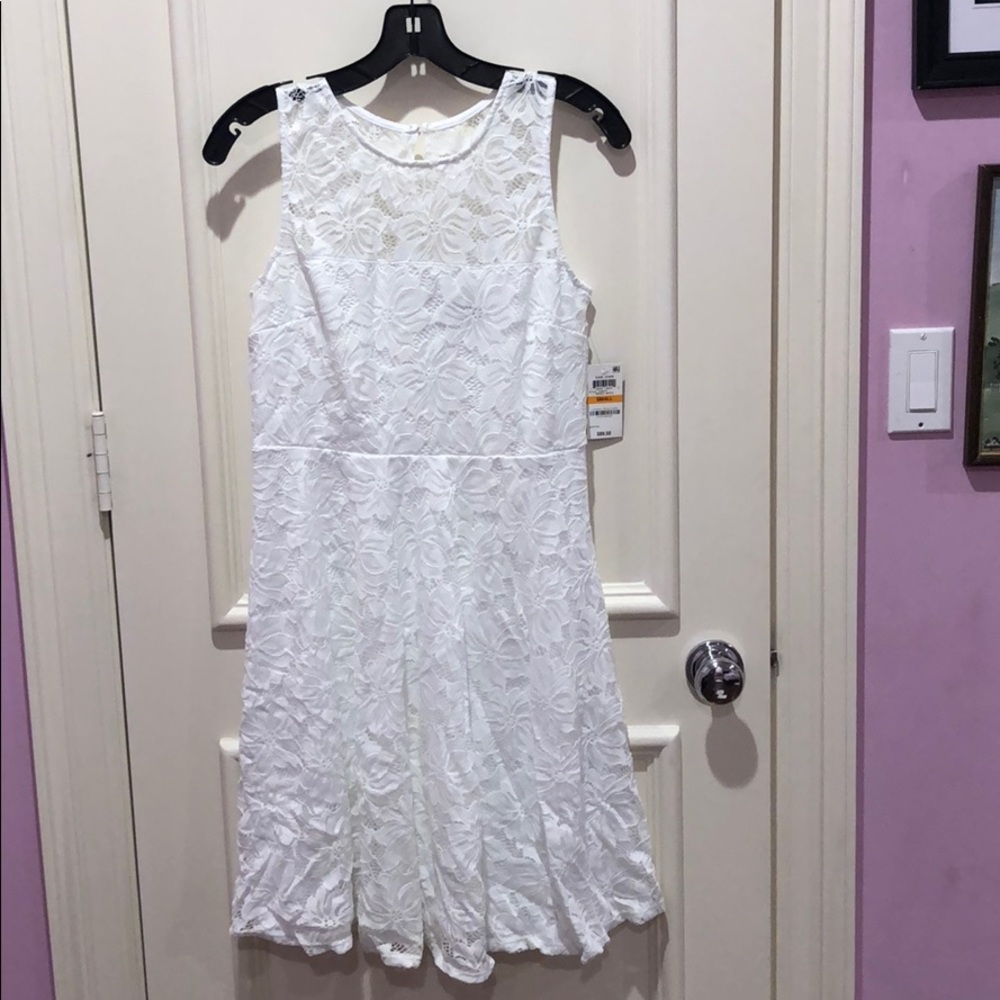 Thalia Sodi White Lace Dress NWT